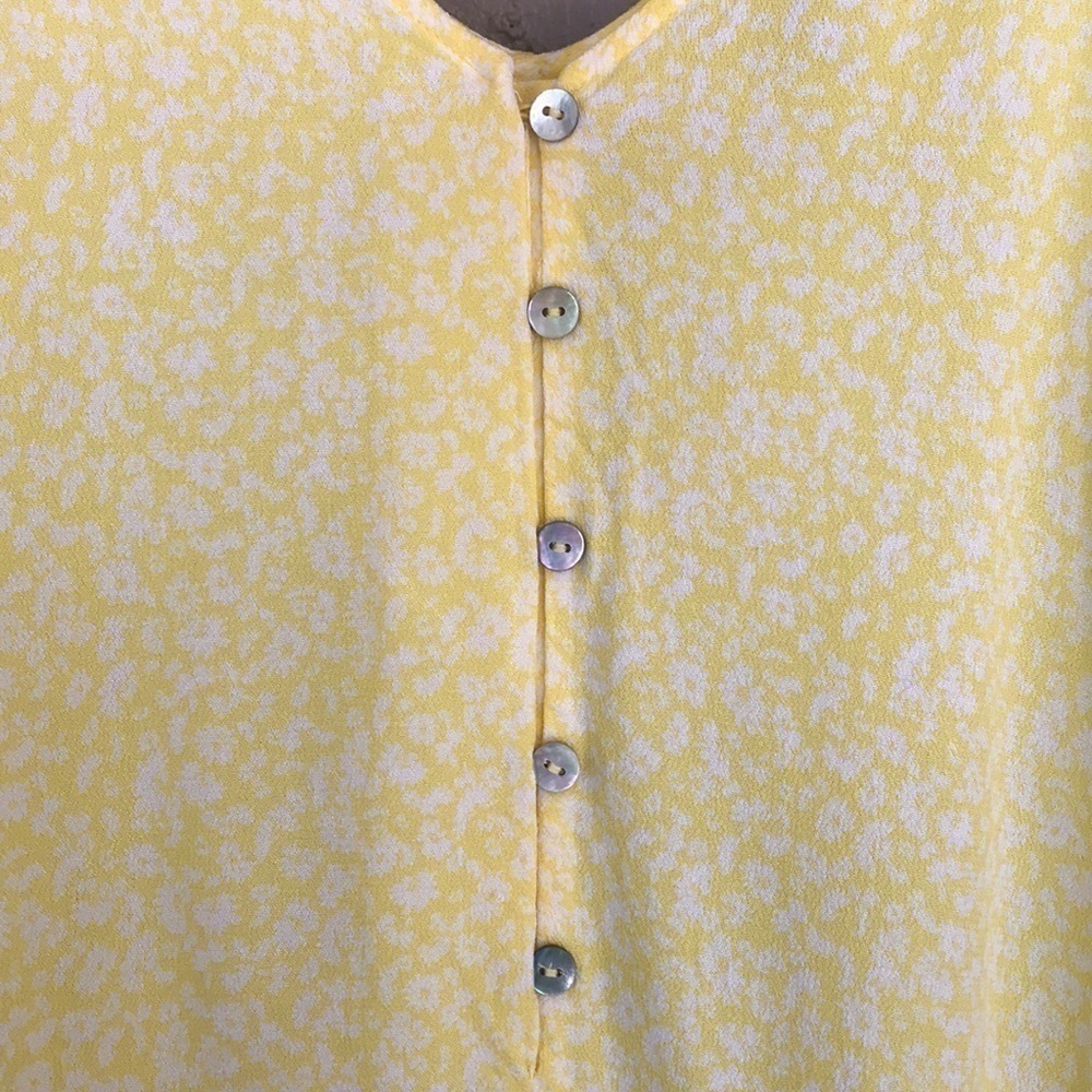Wild Fable Yellow & White Floral Print Shorts Romper - Picture 3 of 9